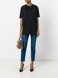 embellished neck T-shirt