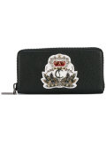 crown-embellished wallet