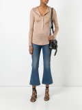 long sleeve slub jersey top