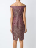 off the shoulder jacquard Mila dress