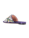 crystal embellished mules 