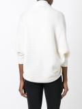three-quarters sleeve ribbed cardigan