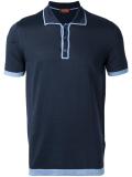contrast trim polo shirt