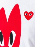 heart print T-shirt