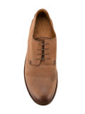 distressed derby shoes