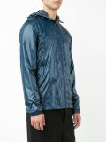 zip-up hooded jacket