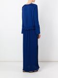 pleated maxi dress