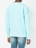 perforated detail sweatshirt