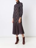 printed flared dress