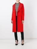 decorative collar double breasted coat