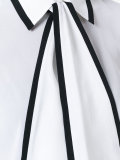 tied neck shortsleeved shirt