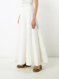 pleated maxi skirt