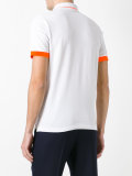 contrast polo shirt