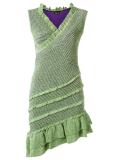 v neck knit dress