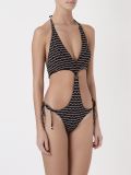 striped swimsuit