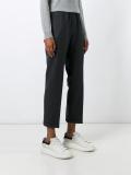 striped crop trousers 