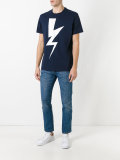 lightning print T-shirt