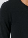 ribbed trim jumper