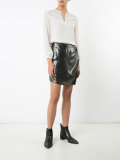 wrap front skirt