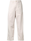 straight cropped trousers