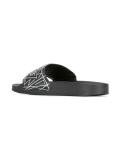 geometric print flop flops