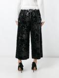 sequined wide-legged trousers