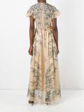 flared V-neck dress