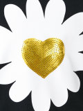 sequinned heart daisy sweatshirt