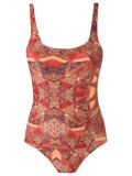 abstract print swimsuit