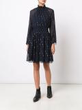 embellished high neck dress