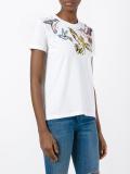 bird print T-shirt 
