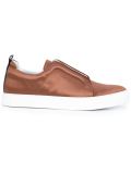 metallic slip-on sneakers