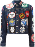 patch appliqué denim jacket