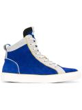 quilted hi-top sneakers