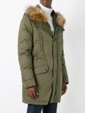 zipped parka coat