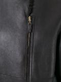 off-centre zip coat