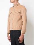 elbow patch denim-effect jacket