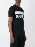 stripe logo print T-shirt