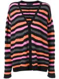 striped loose fit cardigan