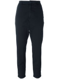 folded hem cropped trousers