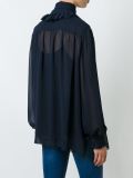 ruffled pussy bow shirt 