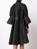 three-quarters draped sleeve coat