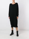 exposed seam knit dress