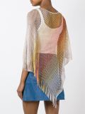mesh poncho style top