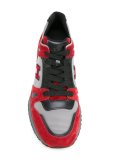 logo panelled sneakers