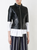 half sleeve zipped jacket