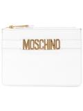 logo strap clutch