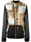 signature print bomber jacket