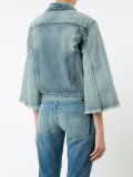 flared sleeve denim jacket 