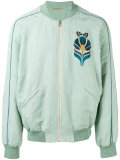 floral patch bomber jacket